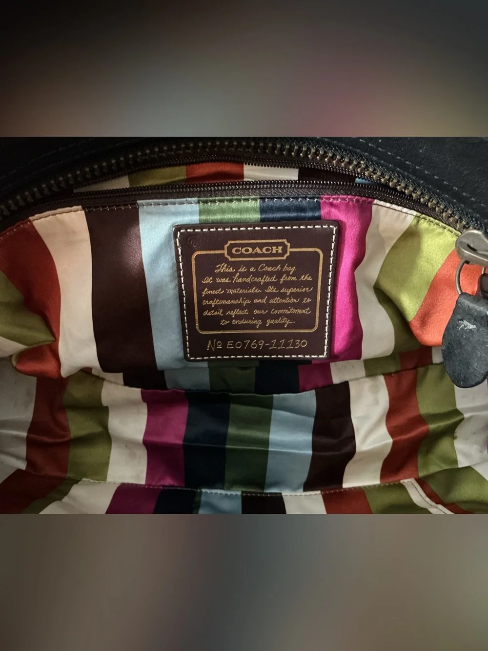 Authentic Coach Legacy Mandy Bag with Gold Hardware